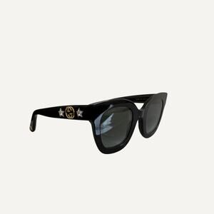 Women's - Gucci GG GG0208S Round Frame Star Sunglasses